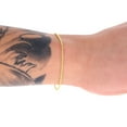 thumbnail image 2 of Nuragold 14k Real Yellow Gold 1.8mm Solid Rope Chain Diamond Cut Bracelet or Anklet (7"-9") Italian Jewelry for Men & Women, 2 of 11