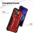 thumbnail image 3 of ExoGuard For Google Pixel 5 Case, Phone Case with Screen Protector and Kickstand (Red), 3 of 7