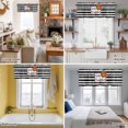 thumbnail image 5 of Hello Basketball Valance Curtain Watercolor Black White Strips Sport Window Valances Rod Pocket Short Curtains Window Treatments for Kitchen Bedroom Bathroom Laundry 60" x 14", 5 of 9