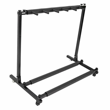 Triple Multiple Guitar Bass Stand Holder Folding Triple Guitar Rack (5 Holders)