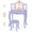 Purple, variant on Costway Kids Vanity Set Princess Vanity Table & Chair Set with Lighted Mirror White