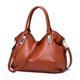 thumbnail image 2 of Bolso de mano de cuero suave de moda, bolso de mujer de gran capacidad, bolso de hombro diagonal para mujer de mediana edad, 2 of 6