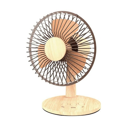 

hand fans camping hand fans makita fan Wood Grain Fan Retro Desktop Desktop Head Fan Creative Portable Fan cool gifts for men