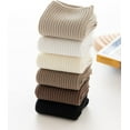 thumbnail image 4 of SMZ Womens Cute Crew Socks Casual Athletic Aesthetic Socks Neutral Cotton Socks for Women, 4 of 6