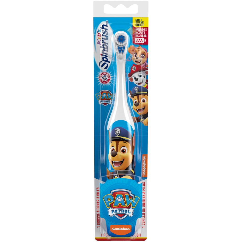 Arm & Hammer Spinbrush Kids Electric Battery Toothbrush, Paw Patrol, 1