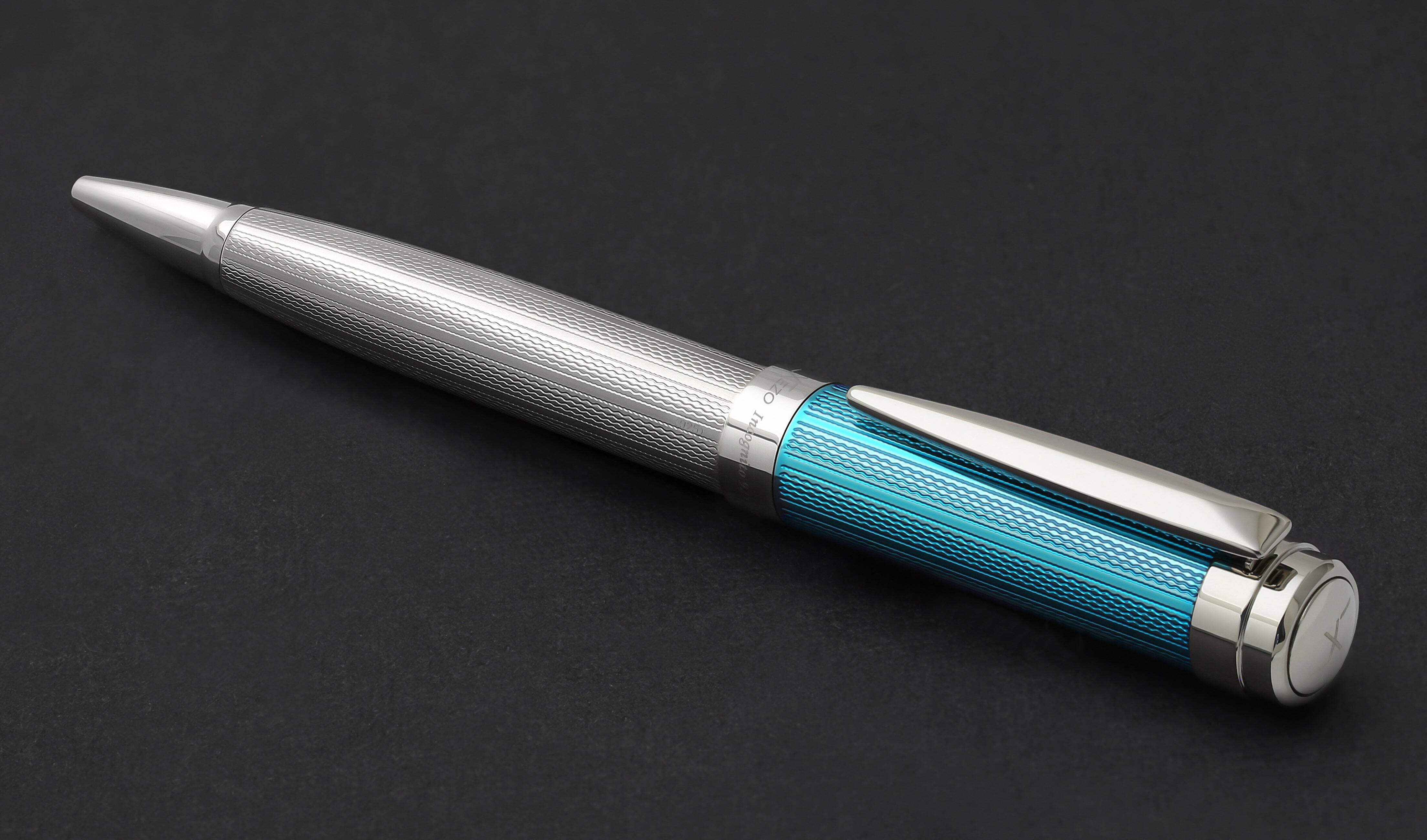 Xezo Xezo Incognito™ 925 Sterling Silver Ballpoint Pen - Azure Blue