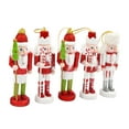 thumbnail image 4 of 5 Pieces Wooden Nutcracker Soldier Figurine Statue Photo Props Xmas Gifts Puppet, 4 of 8