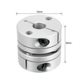 thumbnail image 2 of Unique Bargains A Percé un Joint d'Accouplement Flexible de Roue de Moteur de Diaphragme 10mm à 14mm, 2 of 5