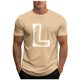 thumbnail image 2 of Tops para hombre, blusas y camisas de cuello redondo y manga corta para hombre, camisetas deportivas informales con estampados a la moda para hombre, blusas de cuello redondo y manga corta, blusas de, 2 of 5