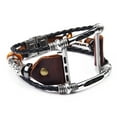 thumbnail image 1 of Correa para niños oso de fresa Pulsera protectora deportiva de cuero ajustable para reloj inteligente Sense y Versa 3 negro clásico, 1 of 5