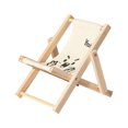 thumbnail image 1 of kusrkot Foldable Wooden Bracket Dollhouse Miniature Beach Chair Phone Holder for Kitchen White Letters, 1 of 7