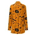thumbnail image 6 of Women Halloween Casual Printed Cardigan Long Sleeve Funny Outerwear Tops Sweater Lightweight Fall Fashion, 6 of 6