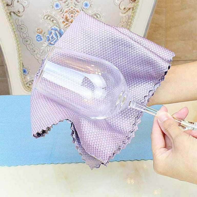 New Microfiber Rags Wish Fish Quick Magic Wipes Hydrophilic Kitchen Towels  Tableware Nanoscale Cleaning Dish Drying Glass Cloth