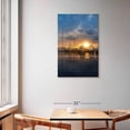thumbnail image 2 of Elephant Stock Miami Marina At Sunset Wall Art - Vertical Multi Panel Canvas - Living Room Wall Decor - Nautical Multi Panel - Gray And Orange Decor - 36" x 57", 2 of 4