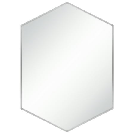 Best Choice Products Modern Hexagon Decorative Mirror For Bedroom, Living Room, Bathroom Vanity  Home Decor -