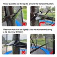 thumbnail image 3 of Arroseur d'Eau Trampoline 15M pour Enfants Durable PVC Parc Aquatique avec 25 Attaches de Câble Accessoires d'Été Parc Aquatique pour Extérieur Jardin, 3 of 9