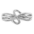 thumbnail image 5 of Sterling Silver Rhodium Plated Diamond Fashion Ring QR5794, 5 of 6