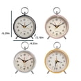 thumbnail image 3 of Reloj Despertador Injueey Vintage Rosa Estilo Europeo Esfera Redonda HA082726-02, 3 of 6