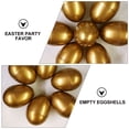 thumbnail image 4 of SHISUYAN 6pcs Plastic Empty Children's Egg Playthings (Golden), 4 of 9
