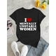 thumbnail image 2 of Camiseta de mujer verano Patrón de Corazón cuello redondoSimple English Love Pattern Print Women's Fashion Trendy Round Neck Short Sleeve, Simple Casual Sports T-shirt, Holiday Comfortable Summer To, 2 of 6
