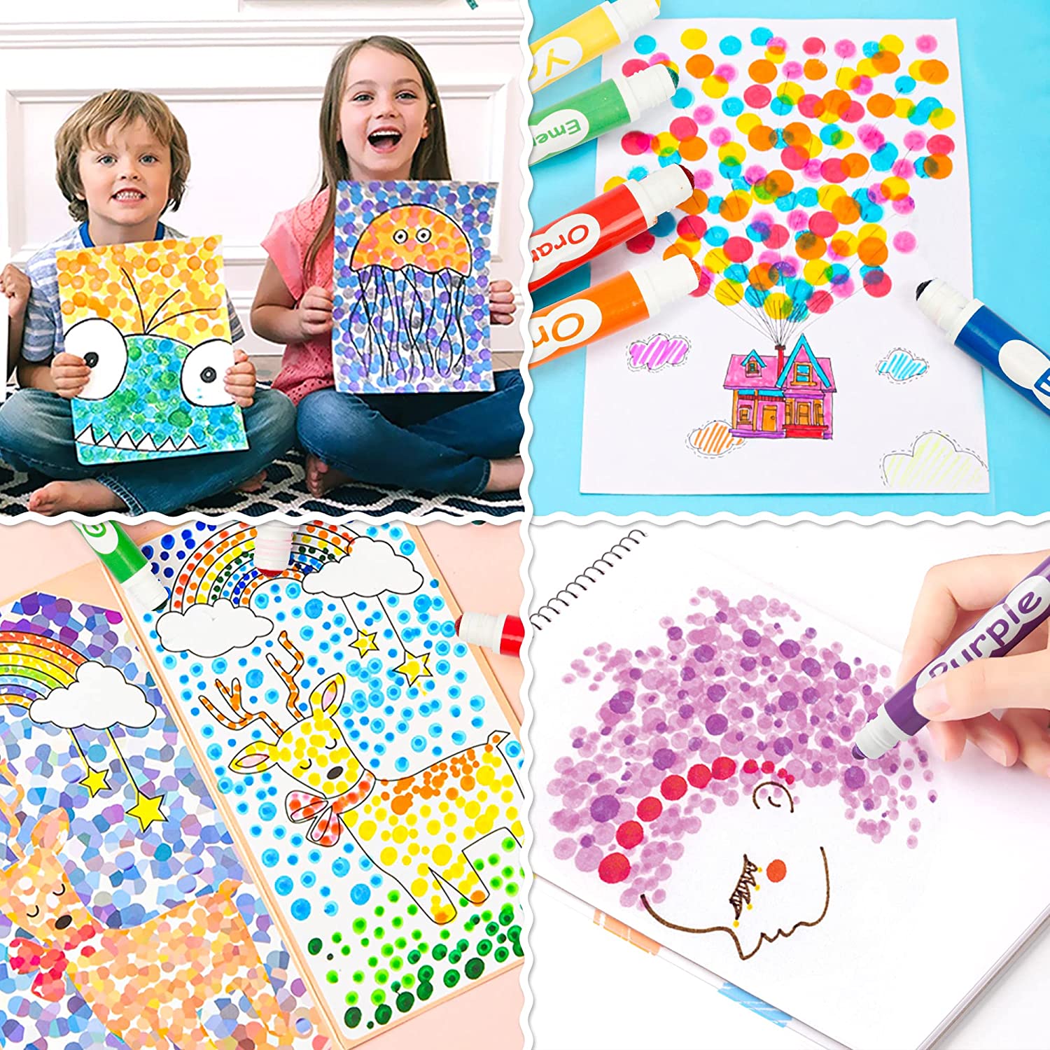 Shuttle Art 15-Color Washable Dot Markers photo 4