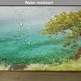 thumbnail image 6 of Ambesonne Seascape Place Mats Set of 4, Abandoned Island Ocean, Standard Size, Aqua Turquoise and Green, 6 of 6