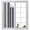 Blue, variant on Window Privacy Film Colored Stripes Stained Glass Window Film Decorative Sun Block Window Cover Blue Black White Brown Abstract Lines Window Clings Static Adhesive Sticker for Bathroom 23.6"x78.7"