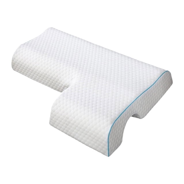 Almohada de fusión de parejas, almohada de brazo, almohada liviana, arqueada, para dormir con sisa, almohada de espuma de memoria para boda, regalo la izquierda
