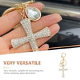 thumbnail image 2 of MERRYHAPY Lightweight Cross Keychain, Stylish Alloy Pendant for Bag Charm and Everyday Use, 2 of 8