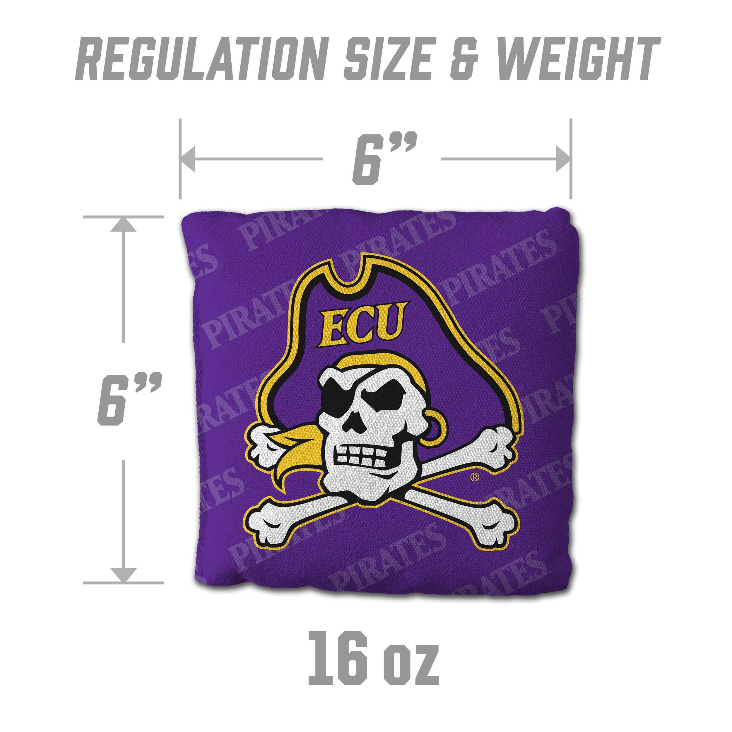 NCAA East Carolina Pirates Cornhole Bags - 4PK - Purple