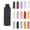 Black, variant on 17 oz Slim Stainless Steel Sports Water Bottle, Vacuum Insulated Small Mouth Flask for Hiking Travel, Leak-Proof Portable Metal Bottle for Hot and Cold Drinks, Khaki