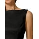 thumbnail image 5 of VESTIDO DE ANTE SINTÉTICO SIN MANGAS CON CUELLO BARCO PARA MUJERES INSPIRE CHIC TALLA S NEGRO, 5 of 6