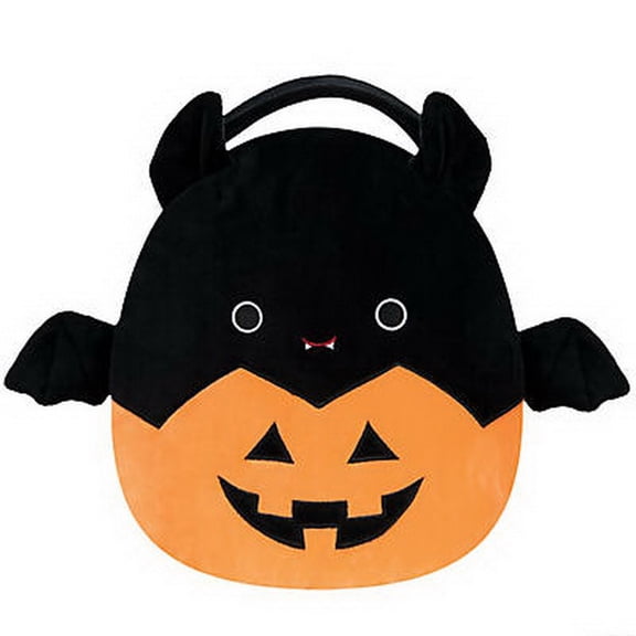 Squishmallow Official Kellytoy Halloween 2022 Squad Squishy Stuffed Plush Toy Animal (Emily Bat Treat Pail)