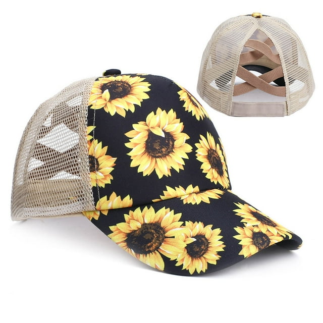 Womens Visors Hat - Baseball Cap with Quick Drying Mesh for High Ponytail and Everyday Comfort