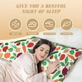 thumbnail image 4 of Lsque Vegetables Body Pillow Case Cover,Ultra-Soft Microfiber Bed Pillow Cases 20x54 inches,Elegant Bedding,Breathable Durable Pillow Cover with Envelope Closure, 4 of 8