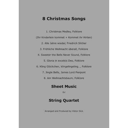 - 8 Christmas Songs (String Quartet) - eBook