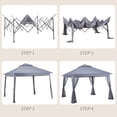 thumbnail image 4 of Pamapic 11x11 Ft Pop-up Gray Gazebo, Waterproof, 4 of 7