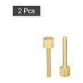 thumbnail image 3 of Unique Bargains Moleté Vis à Pouce, M4x30mm Plat Laiton Boulons Poignée Boutons de Fixations 2Pack, 3 of 4