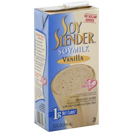 Soy Slender Vanilla Soymilk, 32 fl oz, (Pack of 12)