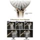 thumbnail image 2 of Handheld Shower Head High Pressure 5 Functions Shower Head Water Saving Hand Shower Head ABS Brushed Gold Rain Hand Held Shower Head with Silicone Wat, 2 of 5