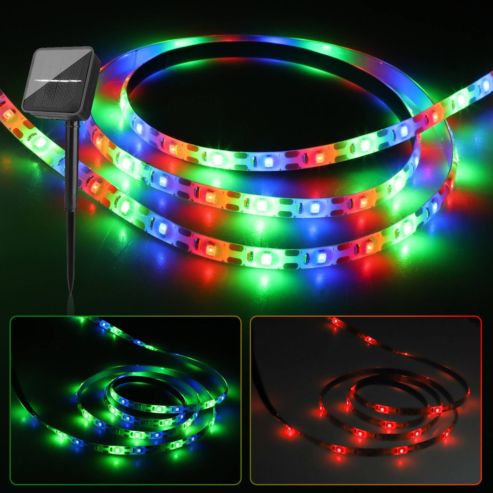 Solar Twinkly rope Led string Lights Strips for Room Home over pool hang outdoor 