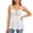 White, variant on Fiaer Tank Tops for Women Empire Waist Flowy Peplum Ruffle Tunic Blouses Summer Cute Camisole with Ornamental Button Yellow XL