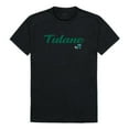 thumbnail image 1 of W Republic 554-198-BLK-04 T-Shirt Homme Tulane Green Wave Script, Noir - Extra Large, 1 of 1