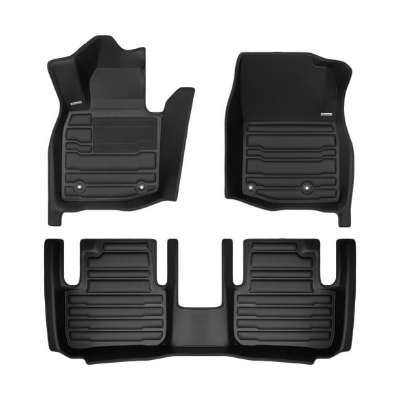 TuxMat - For Mazda CX-50 Hybrid 2025-2026 Models - Custom Car Mats - Maximum Coverage, All Weather, Laser Measured - This Full Set Includes 1st and 2nd Rows