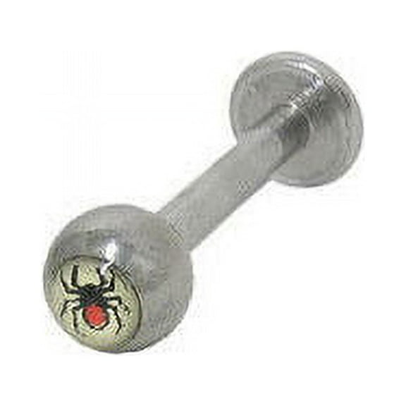 Spider Logo Labret Monroe 14G Surgical Steel Lip Jewelry