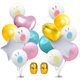 thumbnail image 1 of 18 globos de látex brillante y globos de aluminio de varias formas para fiestas de Pascua., 1 of 5