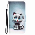 thumbnail image 4 of Allytech Wallet Case for Samsung Galaxy A03 Core, PU Leather Stand RFID Blocking Card Slot Wireless Charging Flip Book Cover TPU Shockproof Interior Case, Cat, 4 of 5