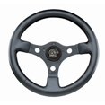 thumbnail image 2 of Grant Steering Wheel 773 Signature Performance Formula GT; 13 Inch Diameter; 3 Spoke; Black Leather Grained Vinyl Grip; Black Anodized Aluminum Spokes; Without Cruise Control Buttons/Holes; 5 Bolt, 2 of 4