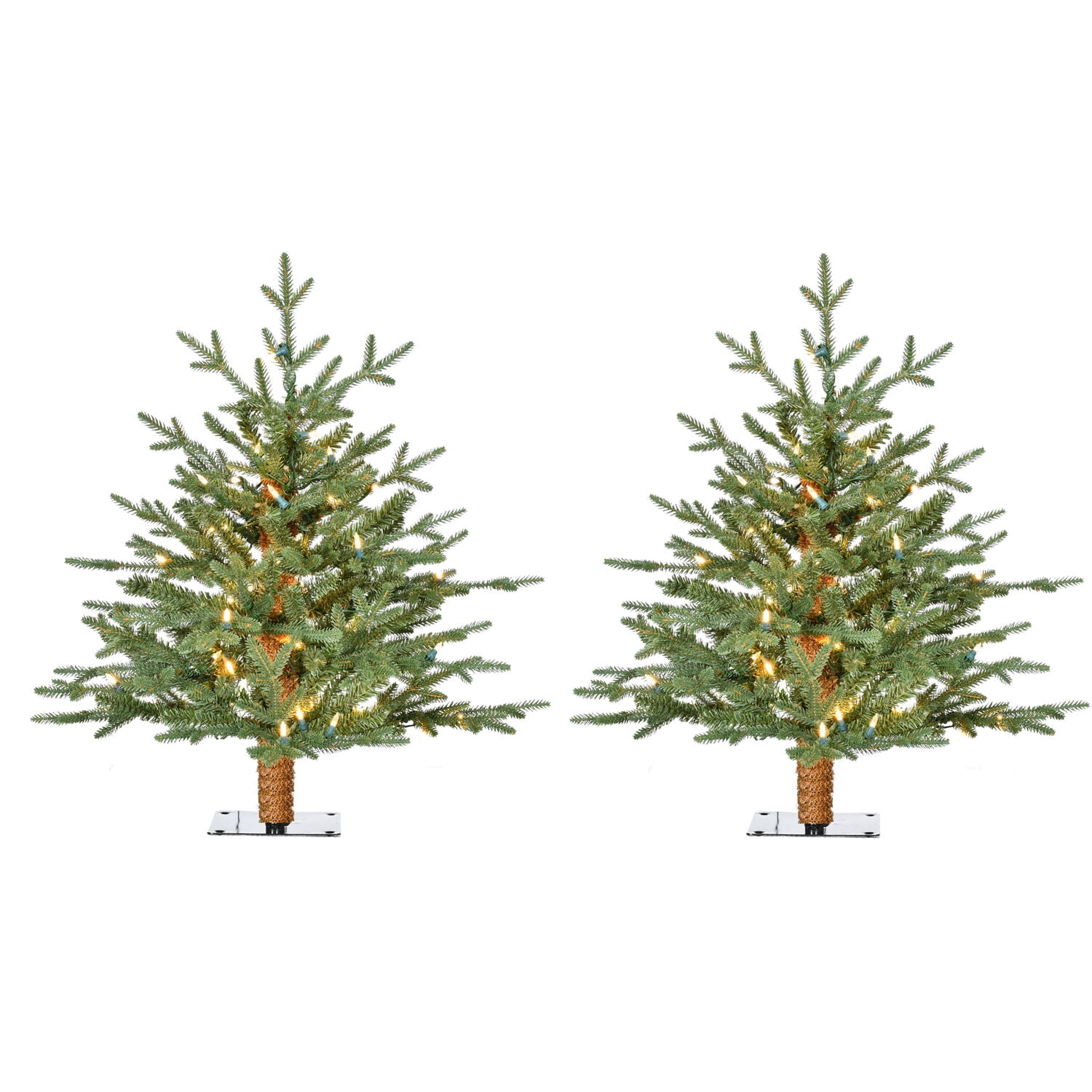 Details about   Easy Treezy 7.5-Foot Prelit Douglas Fir Artificial Christmas Tree Open Box 