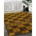 thumbnail image 3 of Ahgly Company Machine Washable Indoor Square Abstract Night Red Area Rugs, 5' Square, 3 of 7